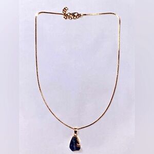 Quartz pendant necklace ❤️ Black